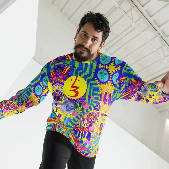 Abstract Colourful Doodles Unisex Sweatshirt product image (1)