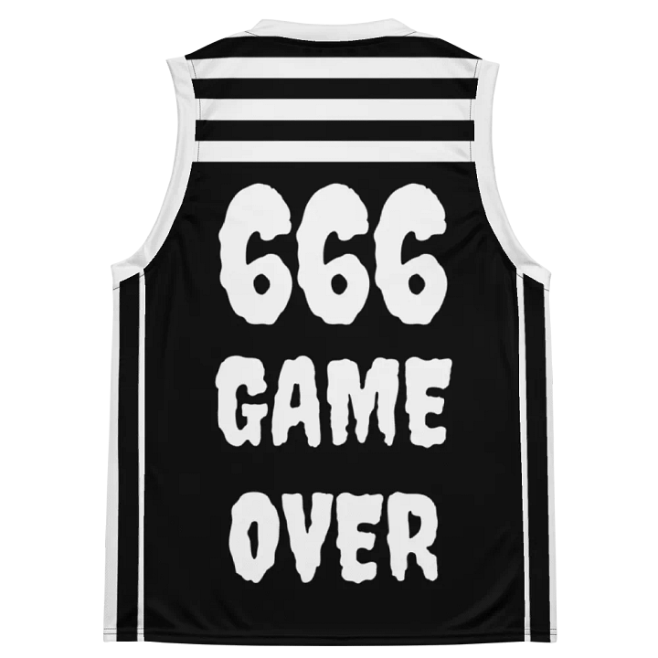 Maltese cross and skull basketball jersey product image (2)