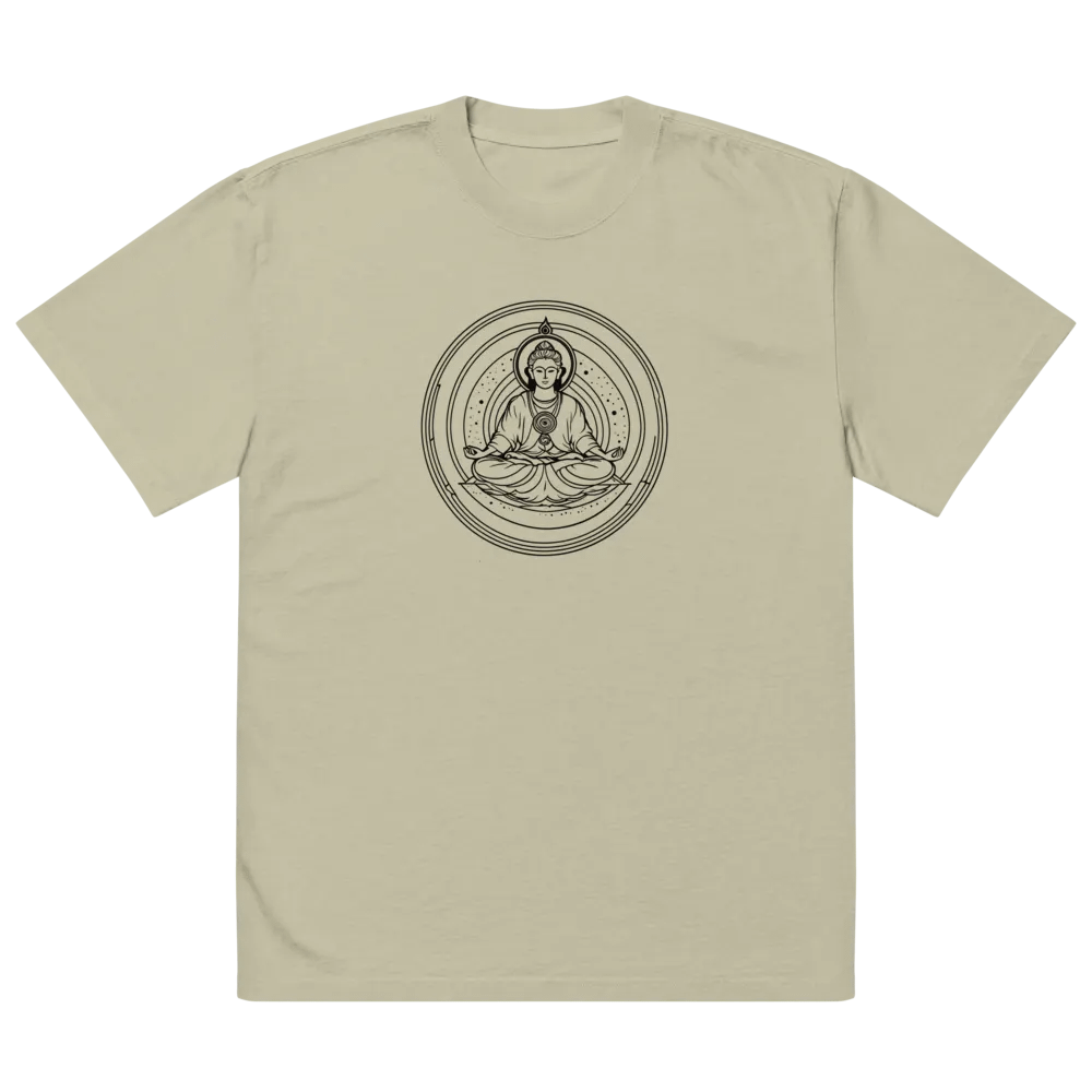 [Meditation 3 - Black] Oversized T-Shirt product image (17)