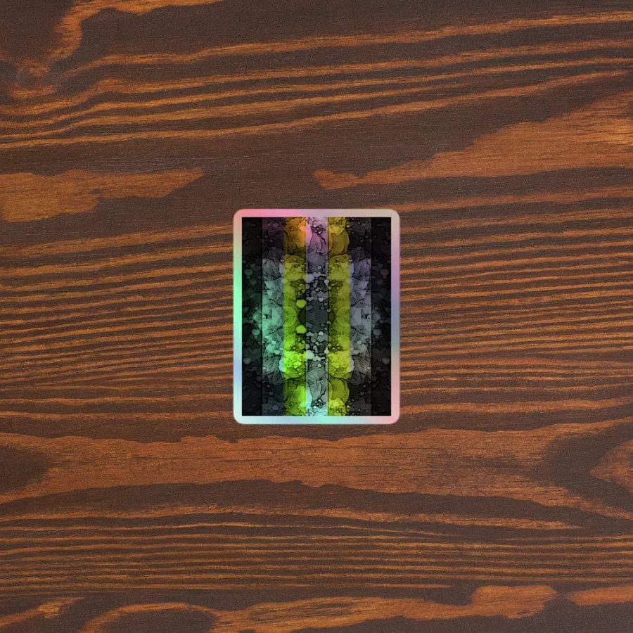 Demigender Pride Flag Sticker (Textured Variation) product image (3)