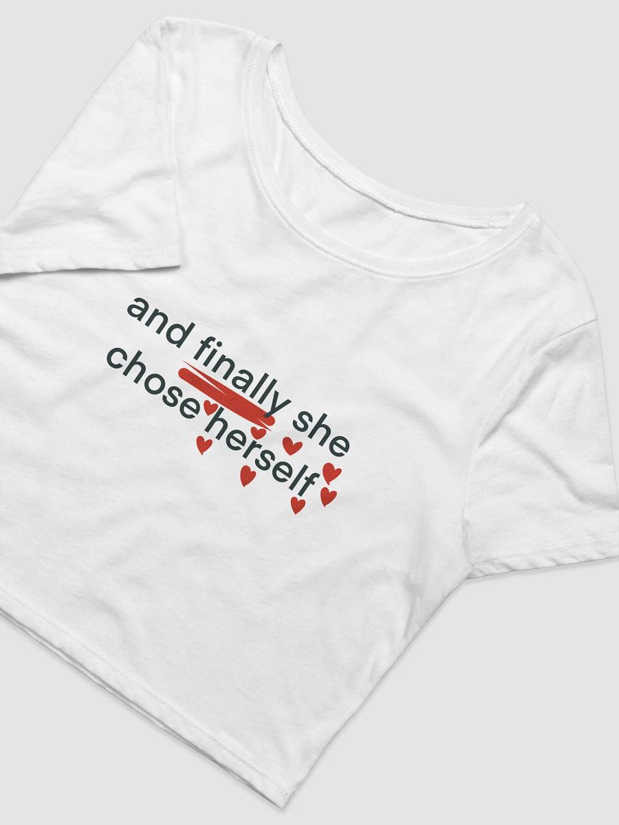 CHOSE HERSELF BABY TEE product image (3)
