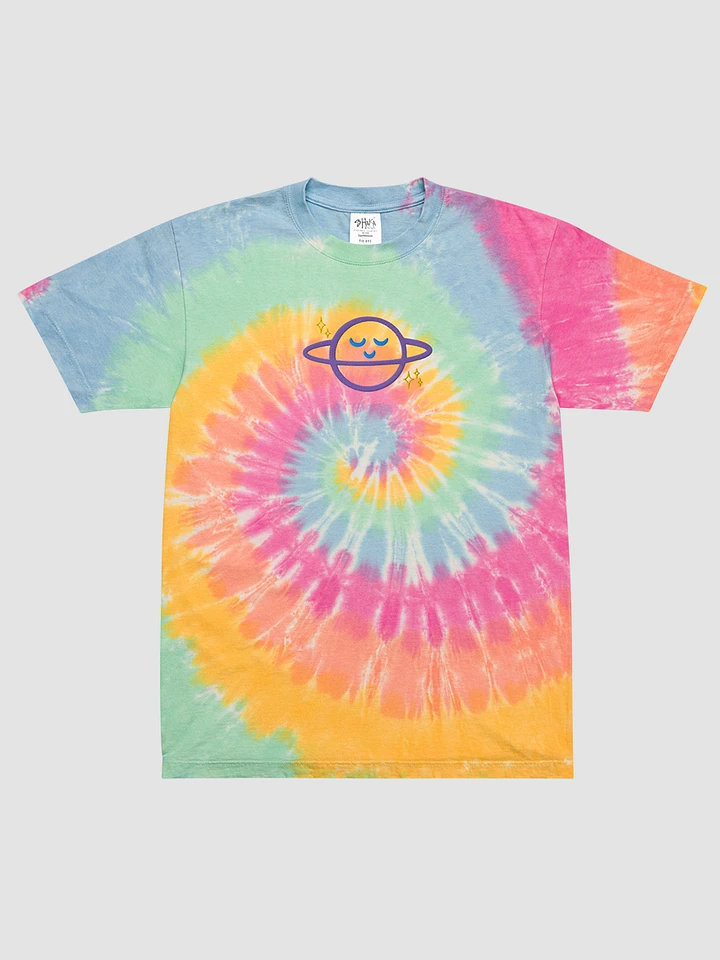 Sherbet Tie-Dye Happy Planet Embroidered T-Shirt product image (1)