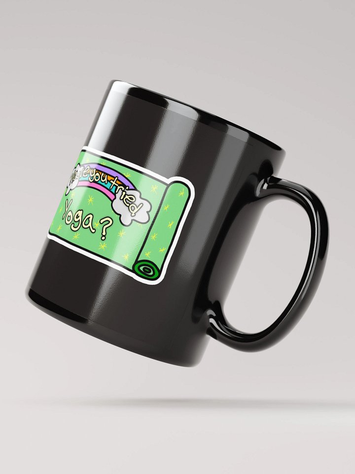 “Have You Tried Yoga?” Black Mug product image (3)