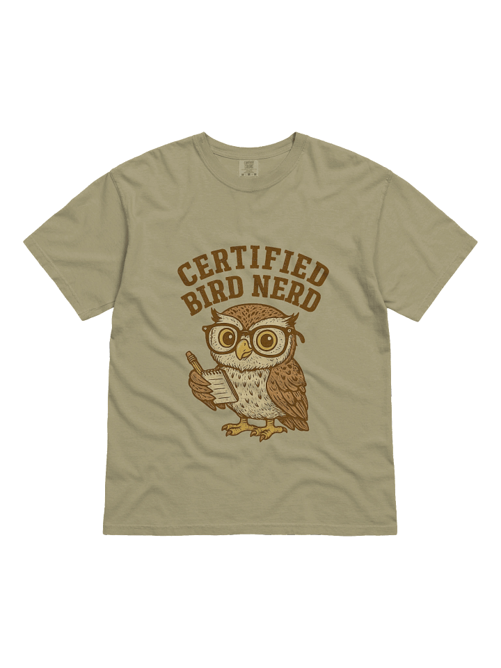 Certified Bird Nerd T shirt for Bird Watchers and bird watching a product image (1)