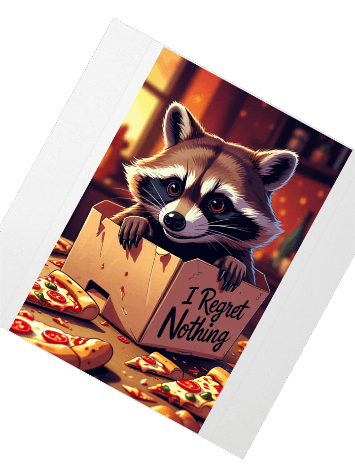 Raccoon Pizza Party Stickers product image (5)