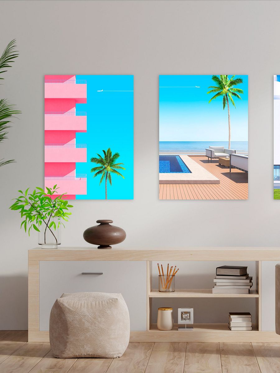 Canaries, Ibiza, Spain, Miami, Florida, Egypt, Morocco, Tunisia — Minimalistic travel posters, Boho travel art product image (2)