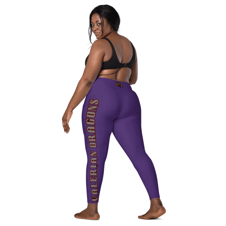 PURPLE demon soul square up women's pocket leggings product image (10)
