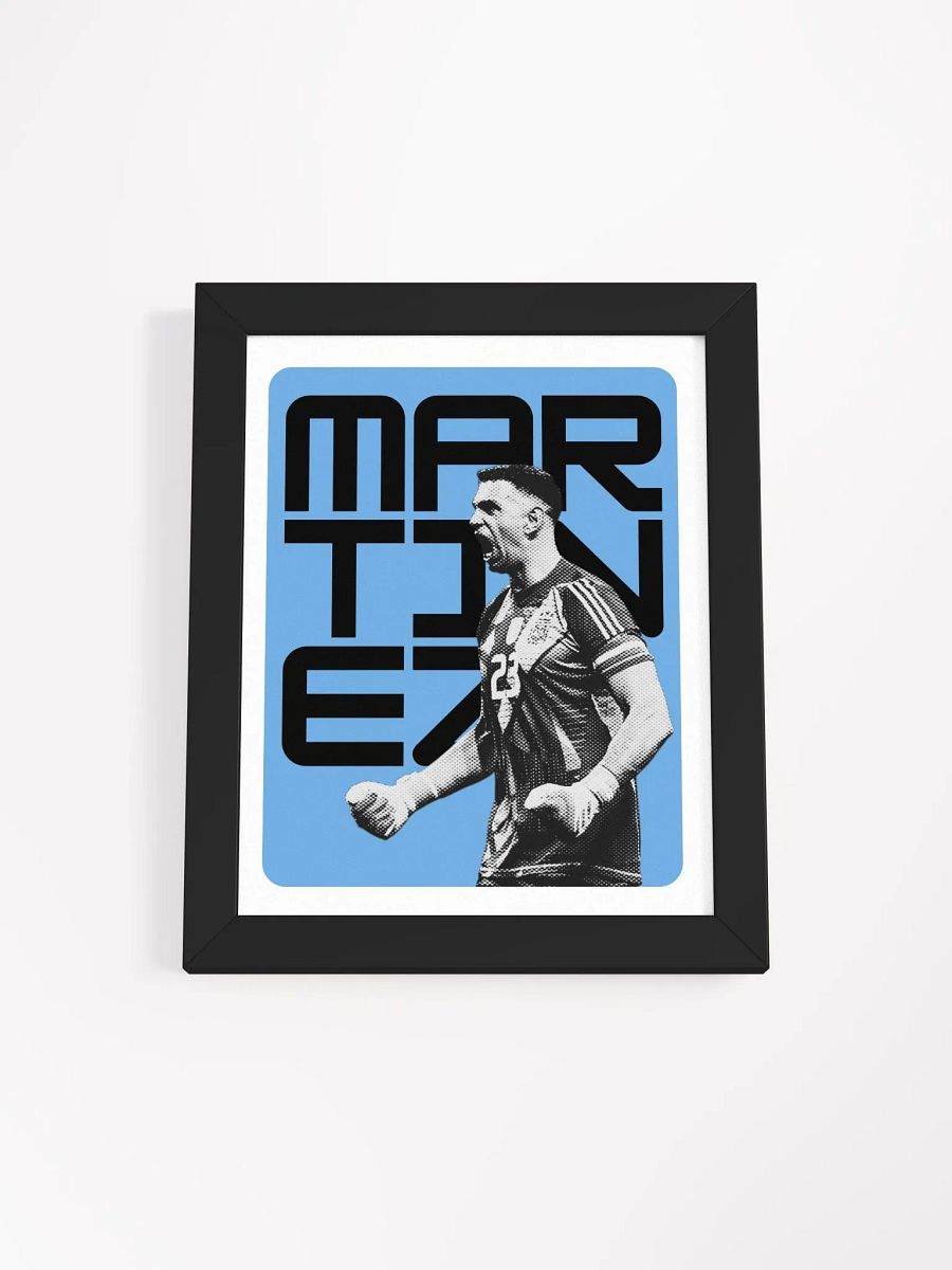 Emiliano Martínez BW Argentina Name Art Framed Print product image (4)