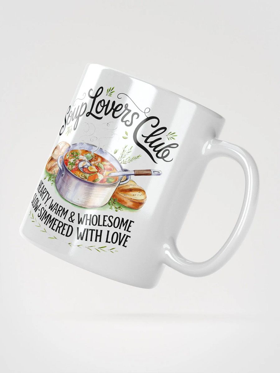Soup Lovers Club White Glossy Mug product image (4)