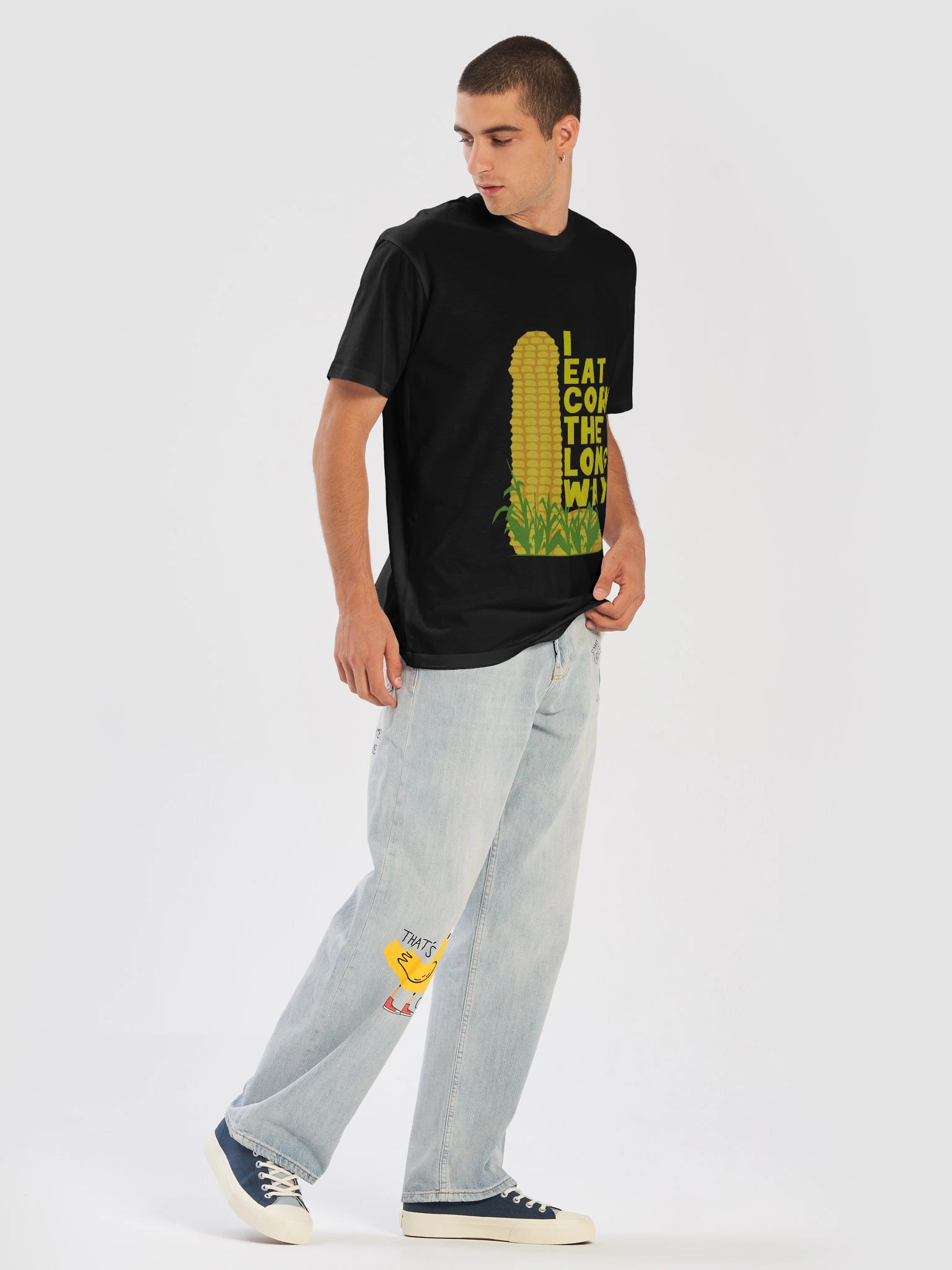 I Eat Corn The Long Way Tee product image (5)