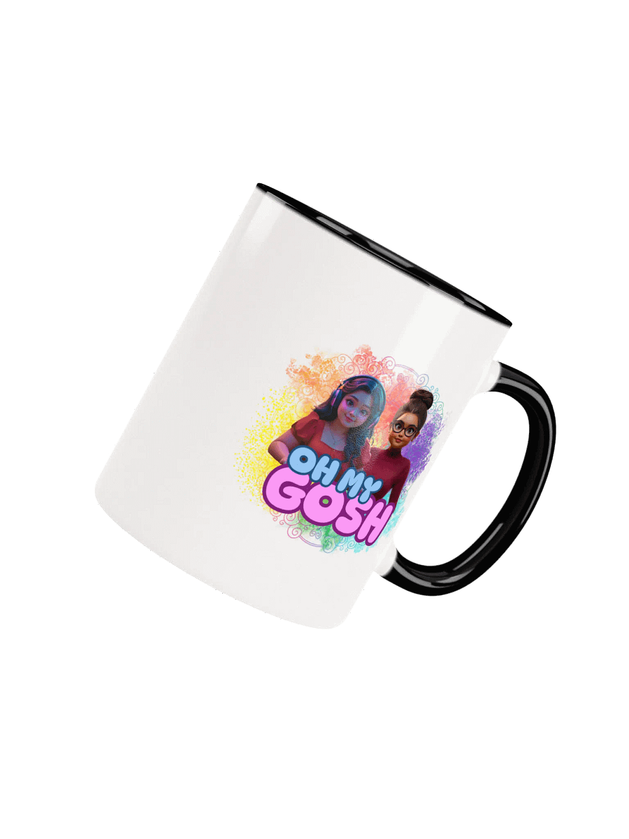 "Oh My Gosh" Ceramic Mug with Color Inside product image (4)
