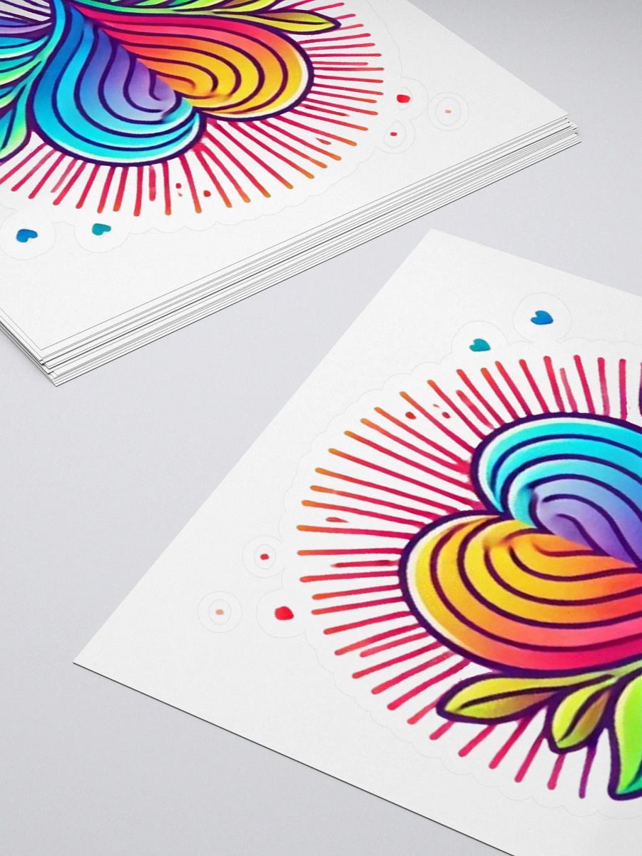 Radiant Heart Kiss Cut Stickers product image (4)