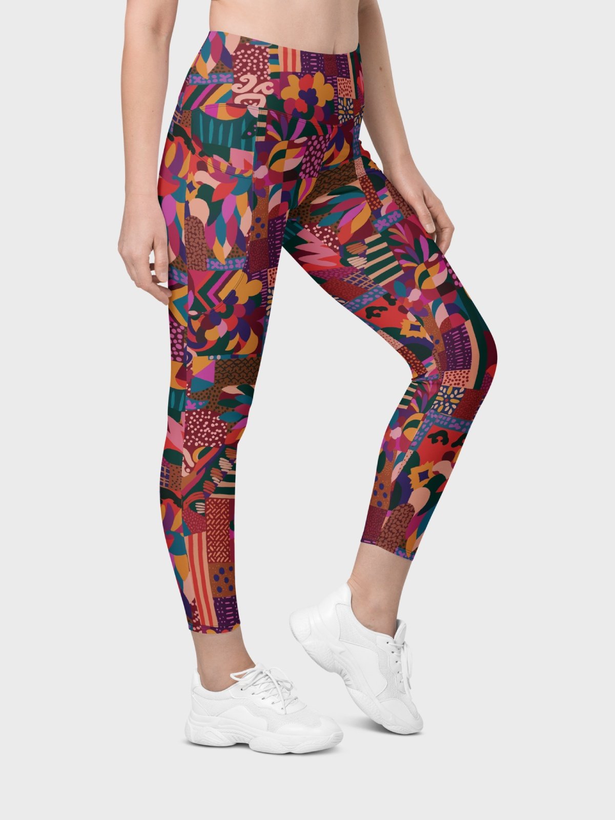 Leggings with Pockets "Abstract African Ethnic Pattern" Printed product image (1)