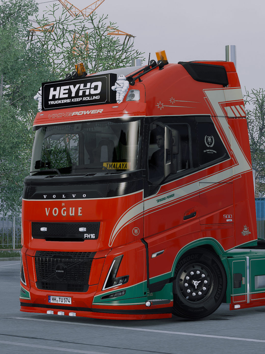 ETS2 TM Volvo FH4 FH5 FH6 Aero (SCS) + Trailer Schmitz S.KO COOL & Cargobull Multicolor Skin Pack product image (4)