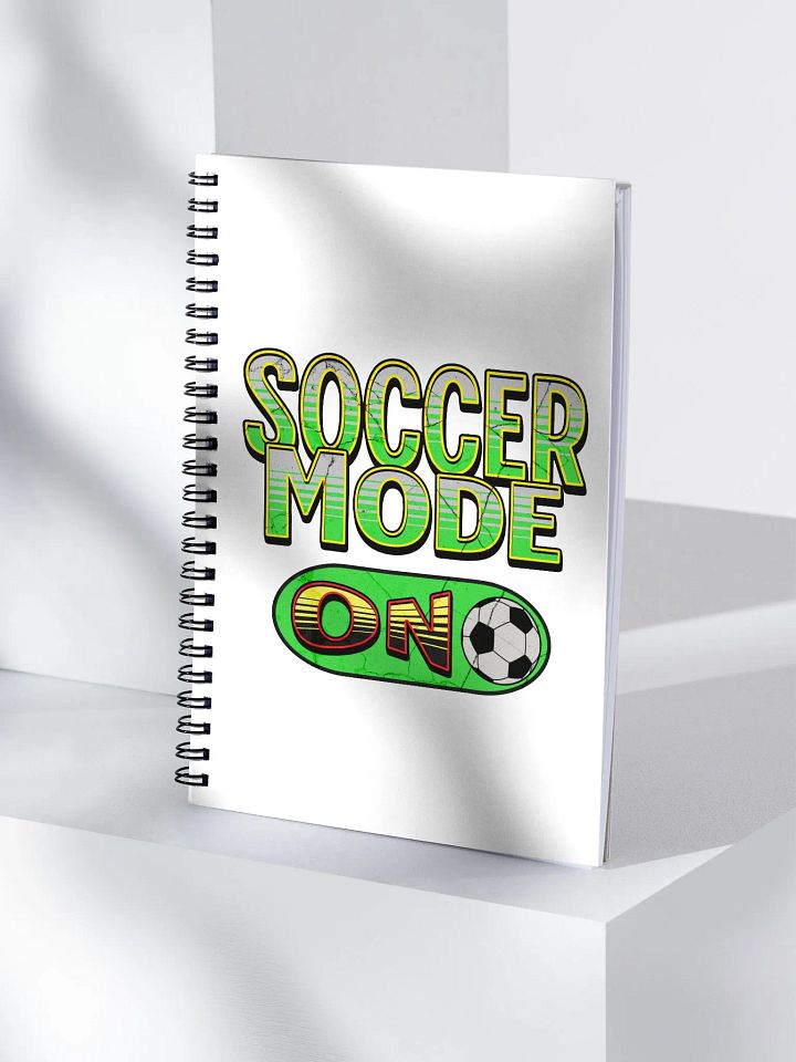 Soccer Mode On Vintage Spiral Notebook product image (1)