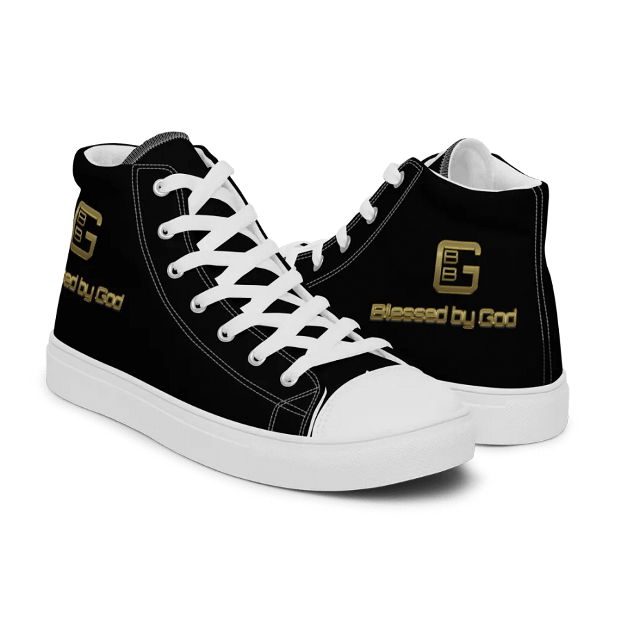 Blessed by God Black High Tops V2 product image (7)