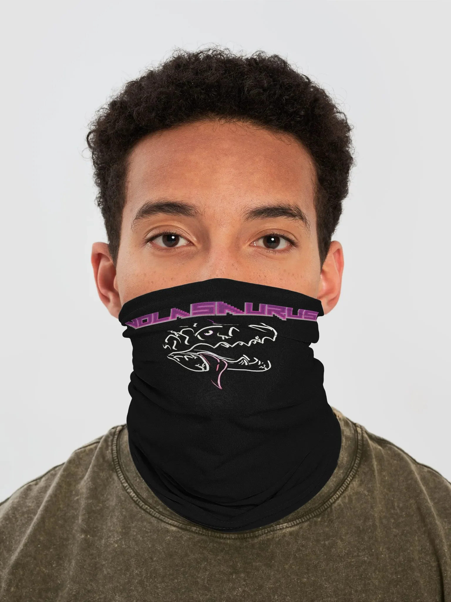 Volasaurus Neon Skull Neck Gaiter product image (1)