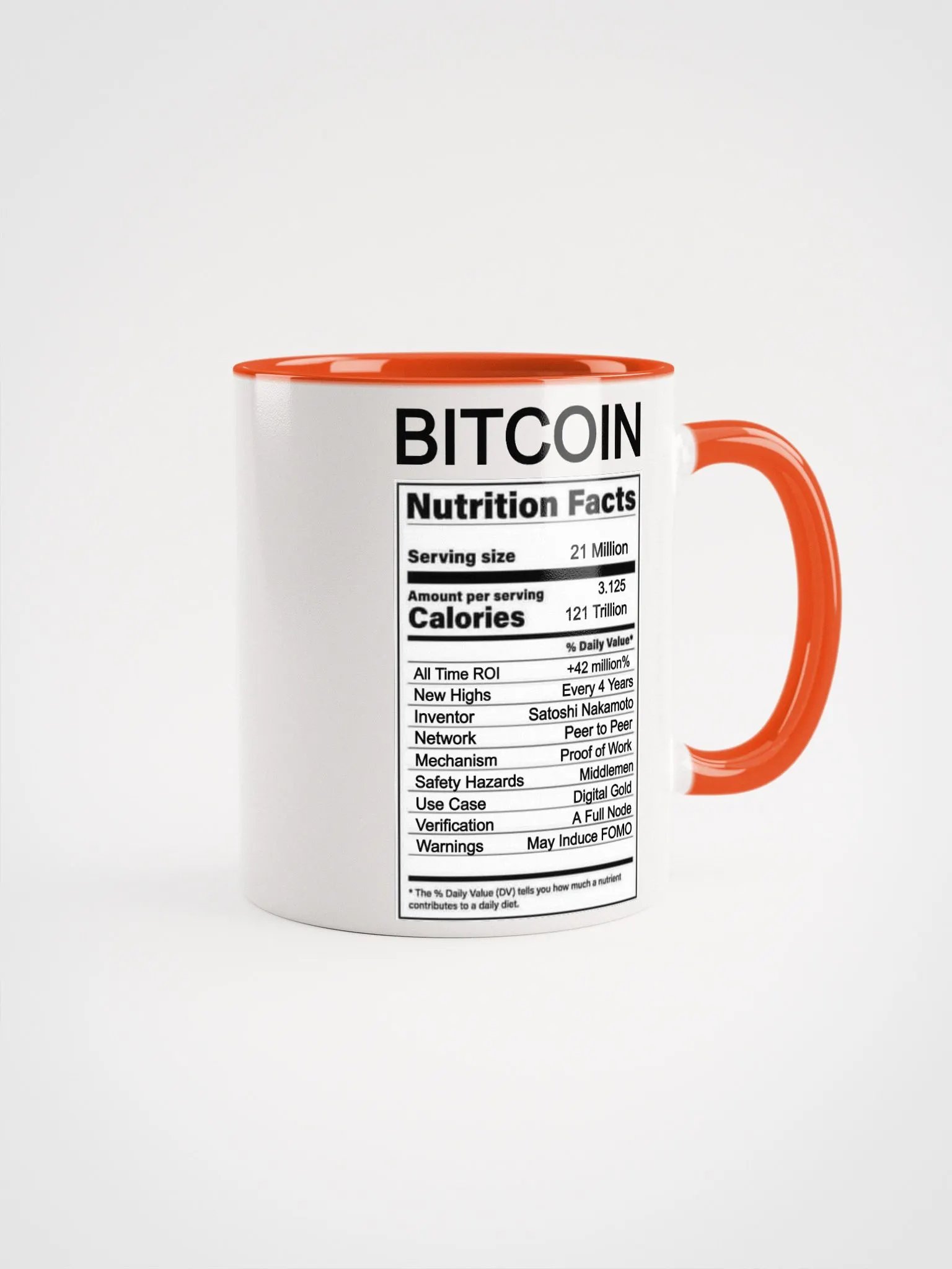 BITCOIN Nutrition Mug product image (1)