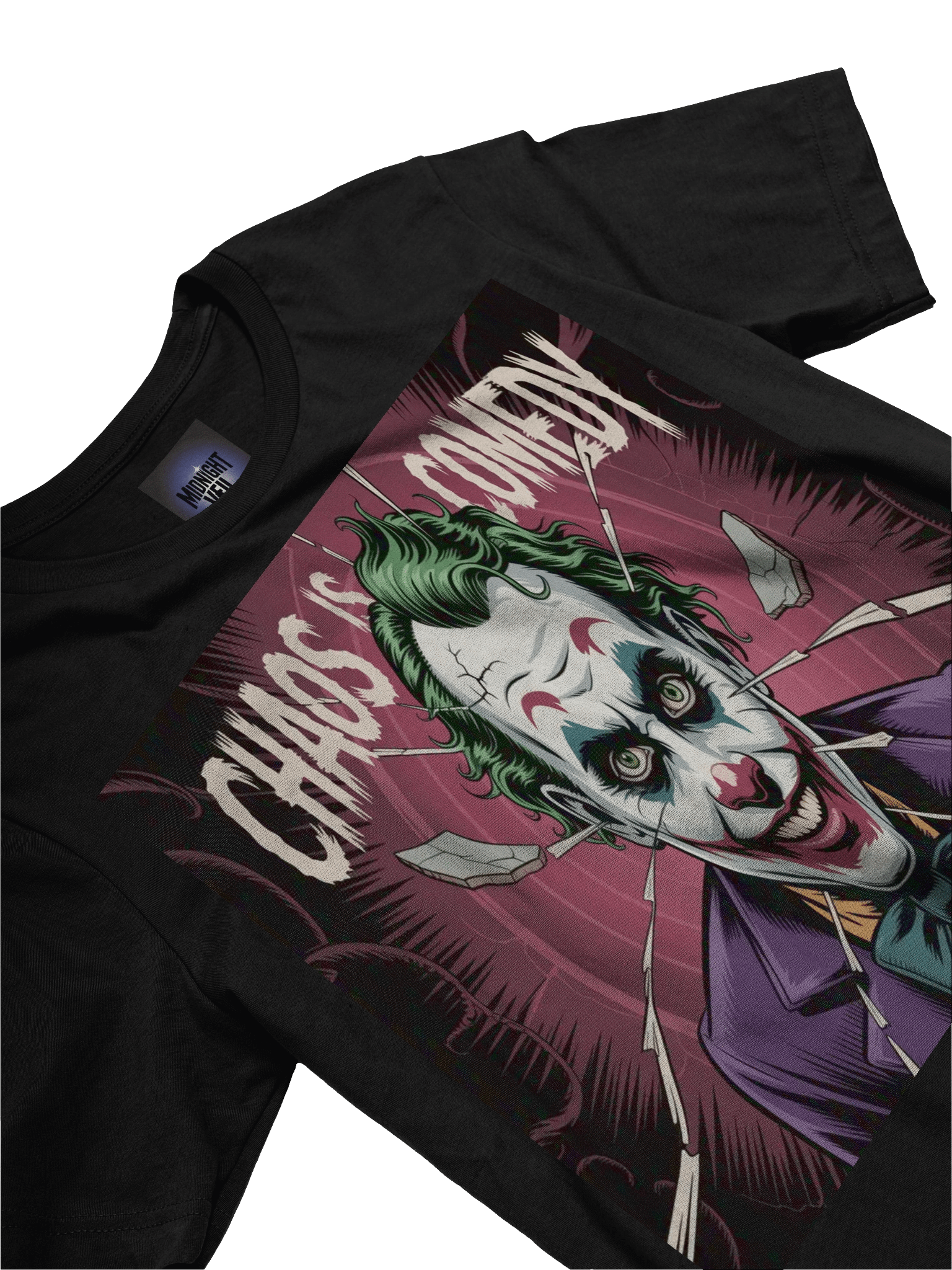 Chaos is Comedy: The Joker's Wild Grin Graphic Tee product image (5)