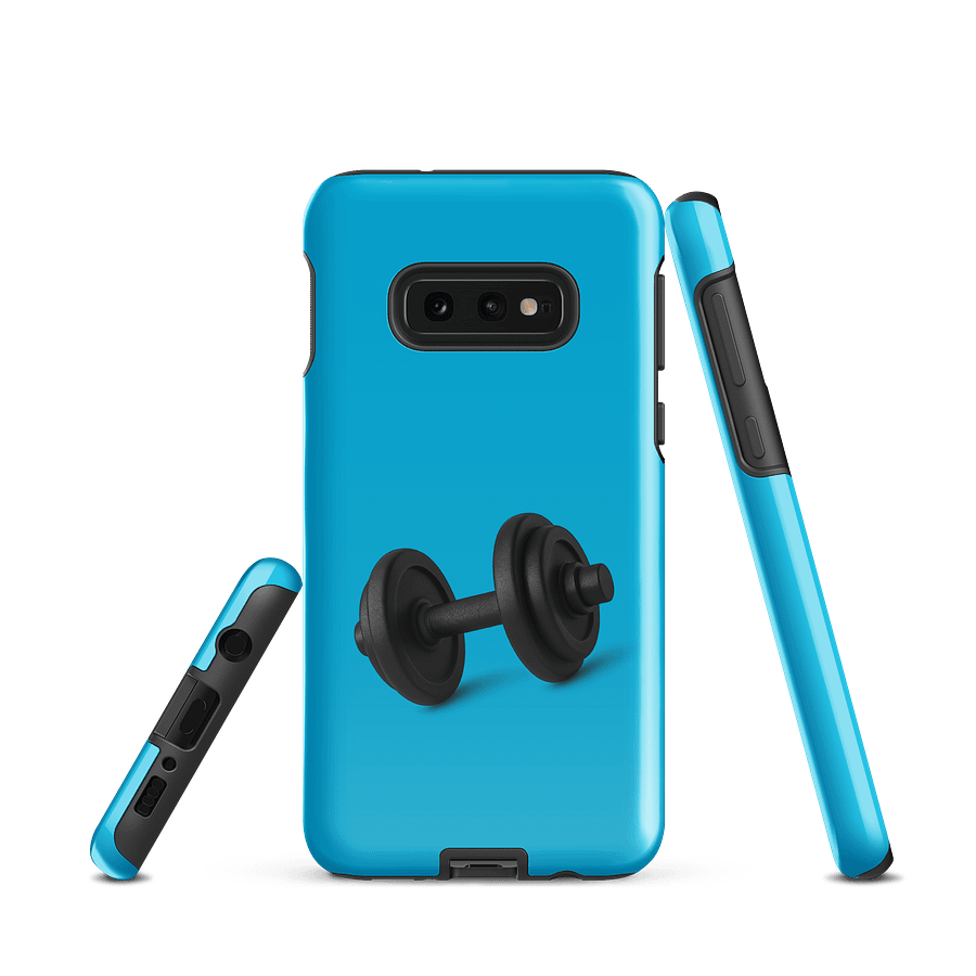Cyan Black Dumbbell Samsung Phone Case product image (3)
