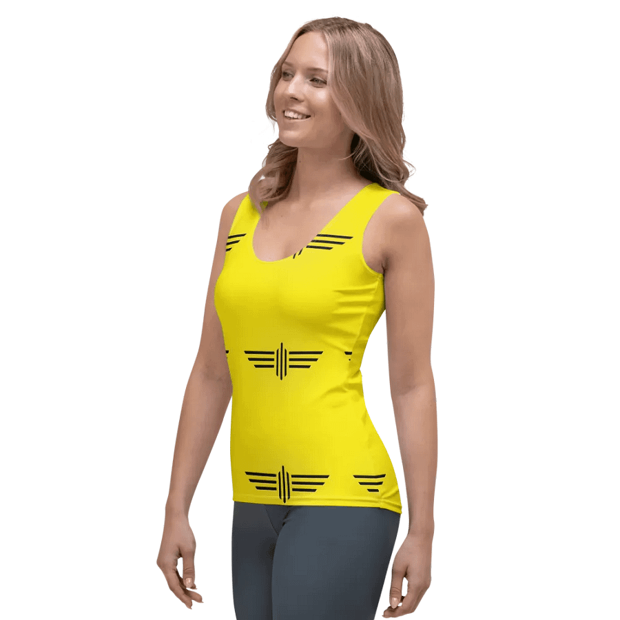 Winged Symbols All-Over Print Women's Tank Top product image (3)