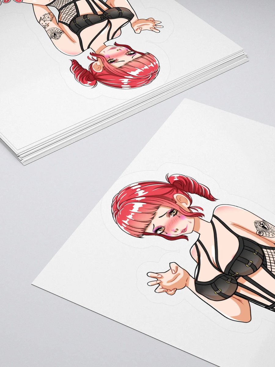 MeeshVS Clown Girl Sticker (Red Hair) product image (4)