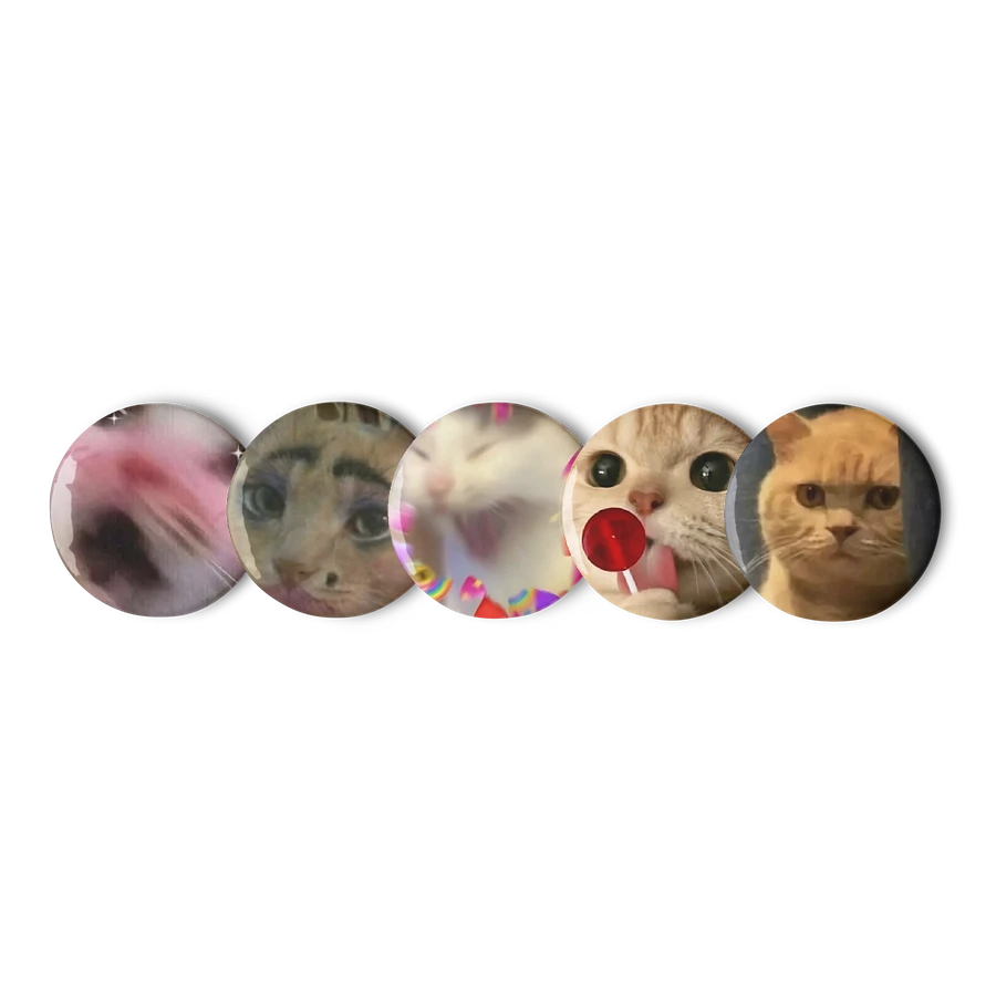 Set of Pin Buttons: Meme Cats 2 product image (1)