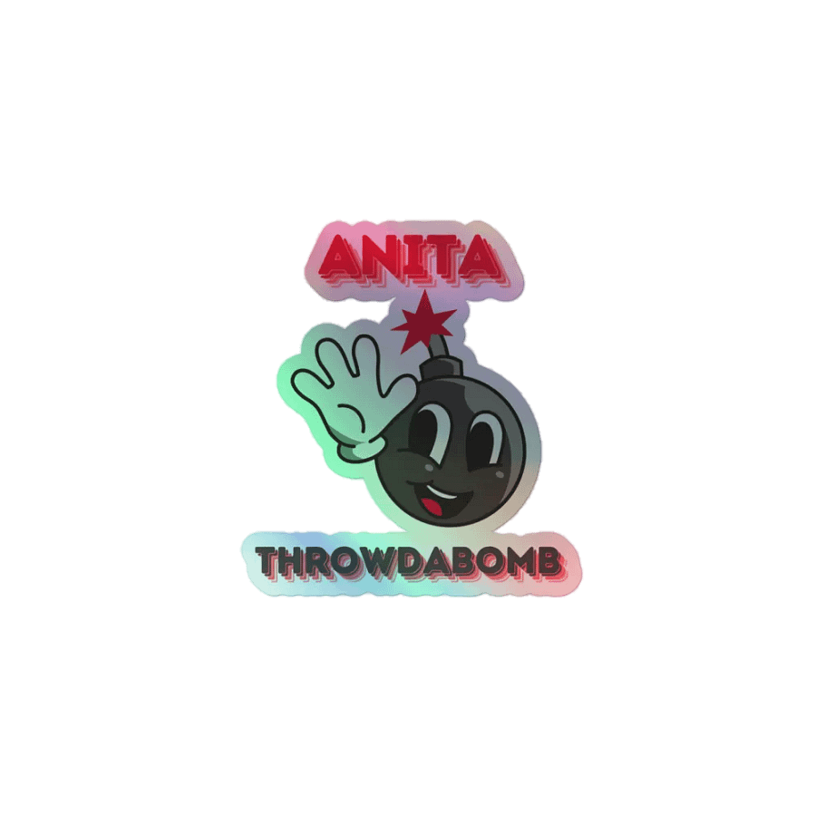 Anita Throwdabomb Holographic Sticker product image (1)