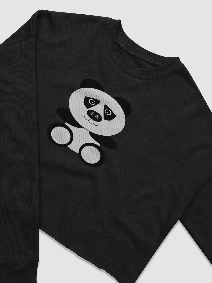 Panda Power Women's Fleece Crop Sweatshirt product image (5)