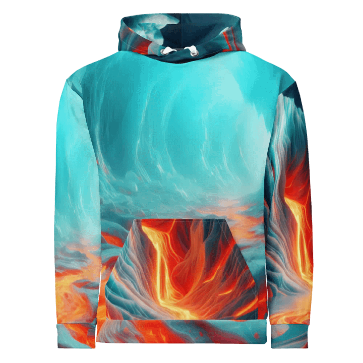 Fire and Ice - Vivid Glacial Lava Cascade #2 product image (1)