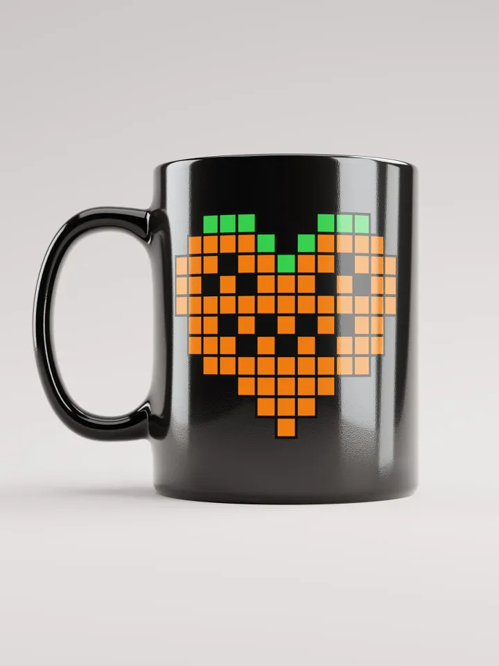 Pumpkin Heart Black Glossy Mug product image (1)