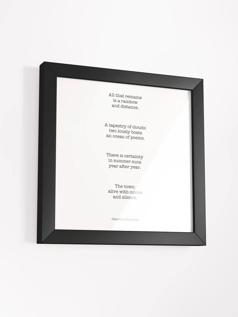 Four Haiku (Square Framed Poster) product image (3)