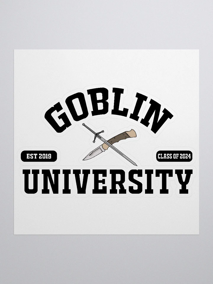 Goblin University Black Sticker product image (1)