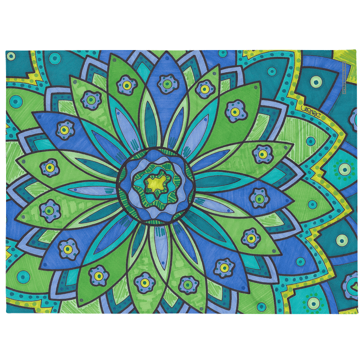 Green Mandala Blanket product image (2)