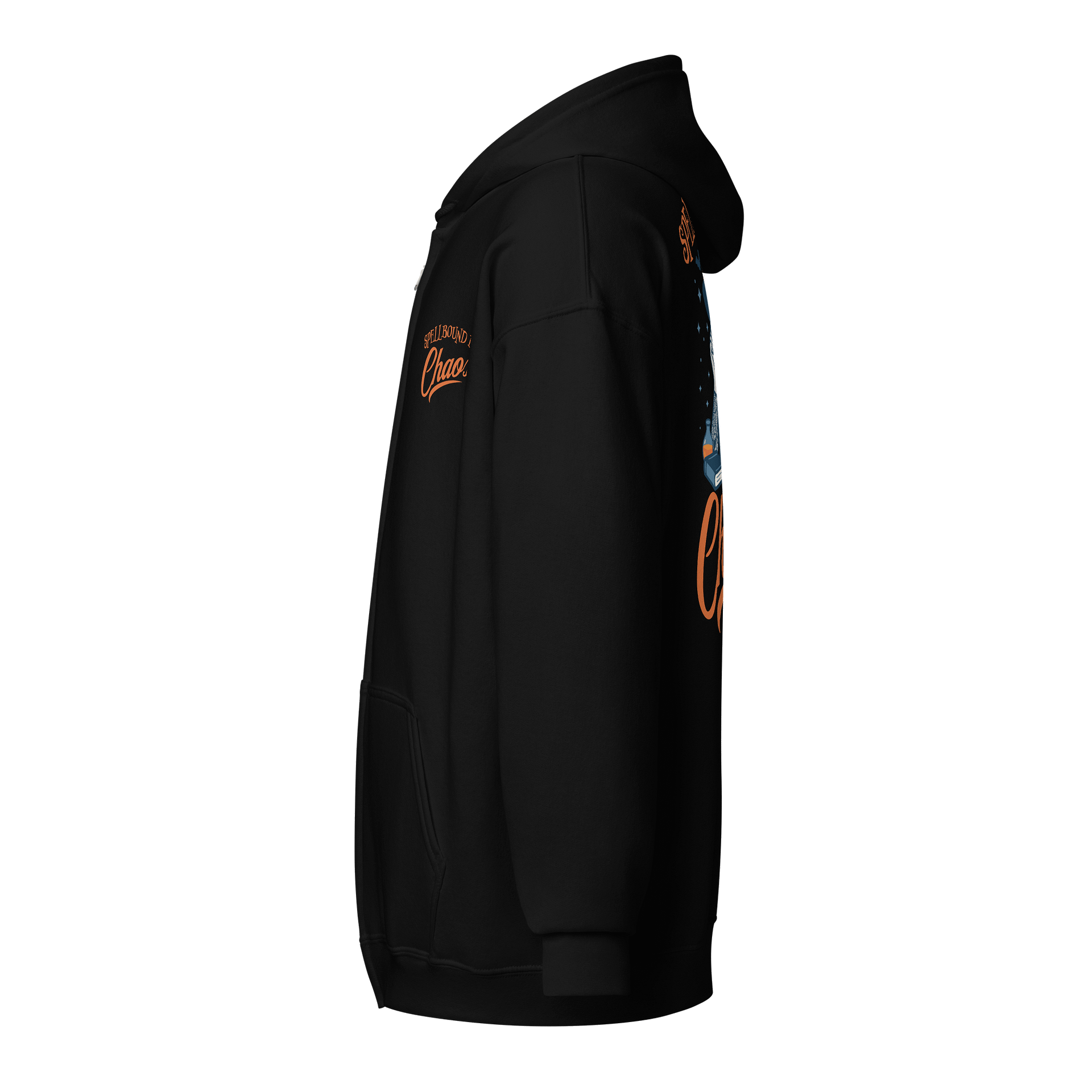 Spellbound by Chaos Halloween Zip Hoodie (Orange Text) - Limited Time! product image (3)