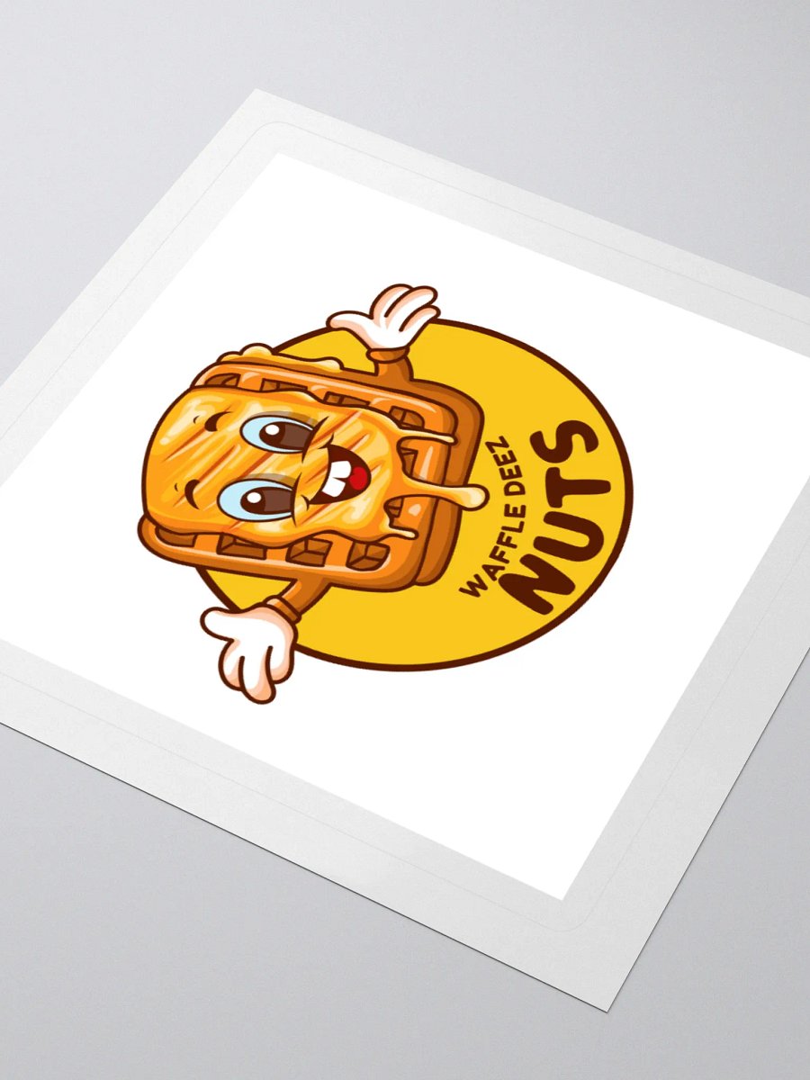 Waffle Deez Nuts Sticker product image (8)