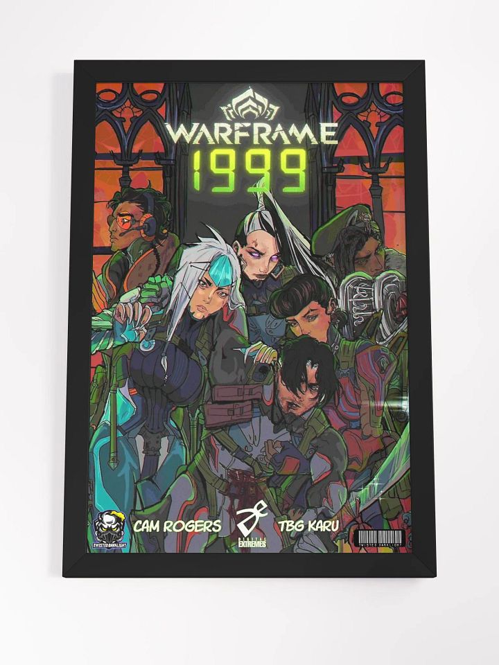 Limited Edition: Warframe 1999 boarderless Comic Cover Poster by CAM ROGERS and TBG KARU. - Size 12" x 18" product image (2)