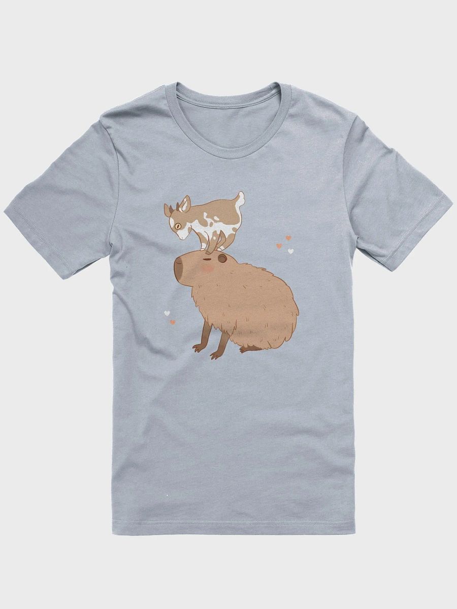 Cute Capybara and Baby Goat Encounter T-Shirt product image (1)