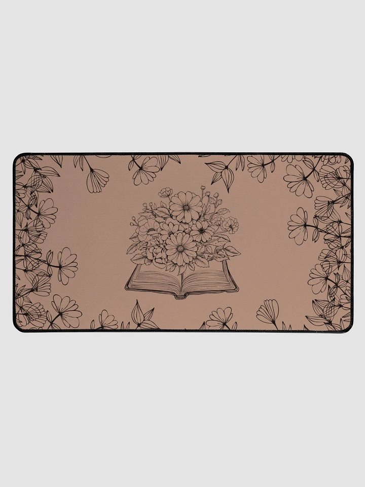 sunflowers and books desk mat product image (1)