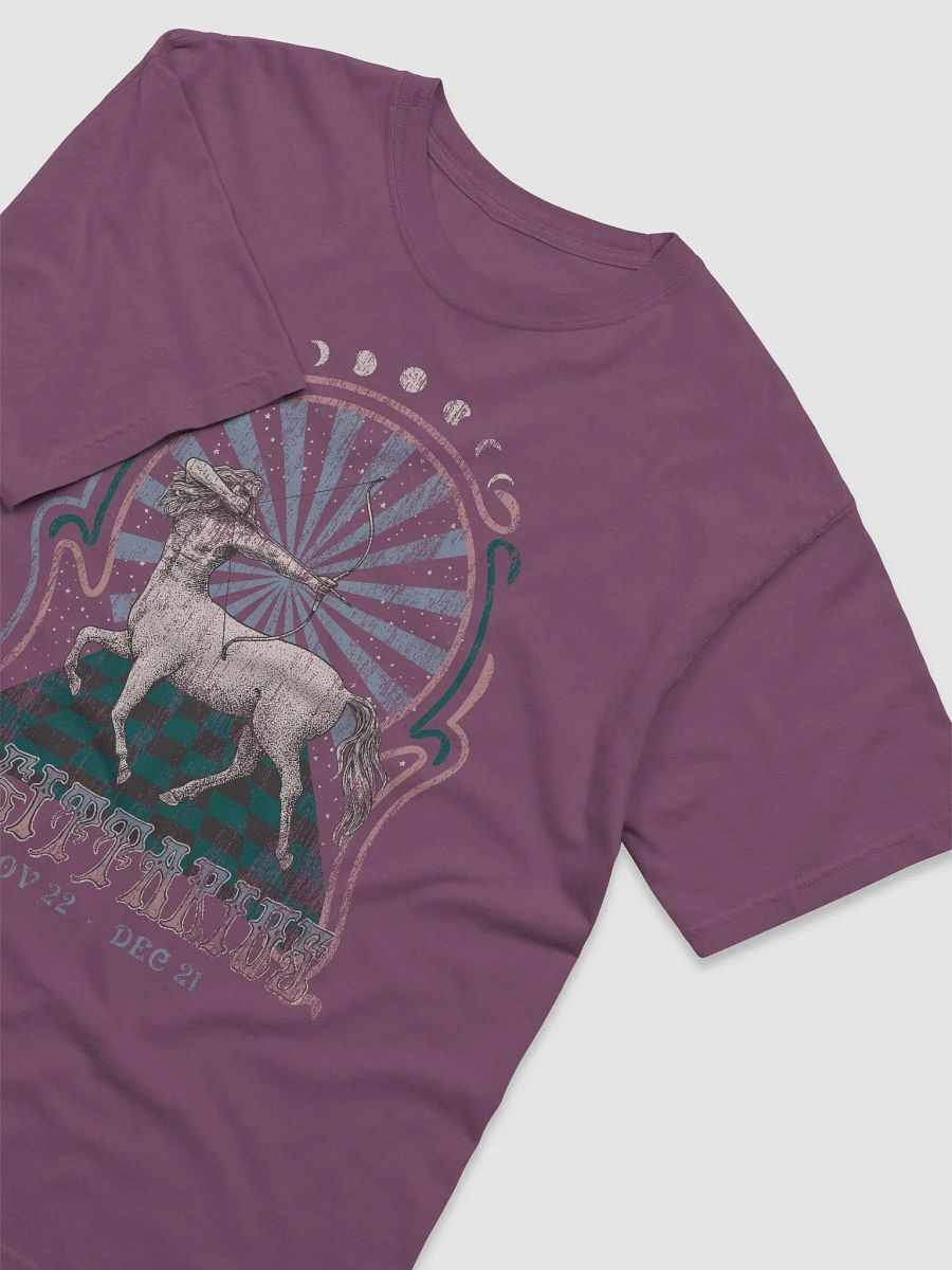 Sagittarius Zodiac Sign Tee | Art Nouveau-Style Grunge Streetwear T-Shirt for November 22 to December 31 Birth Months product image (3)