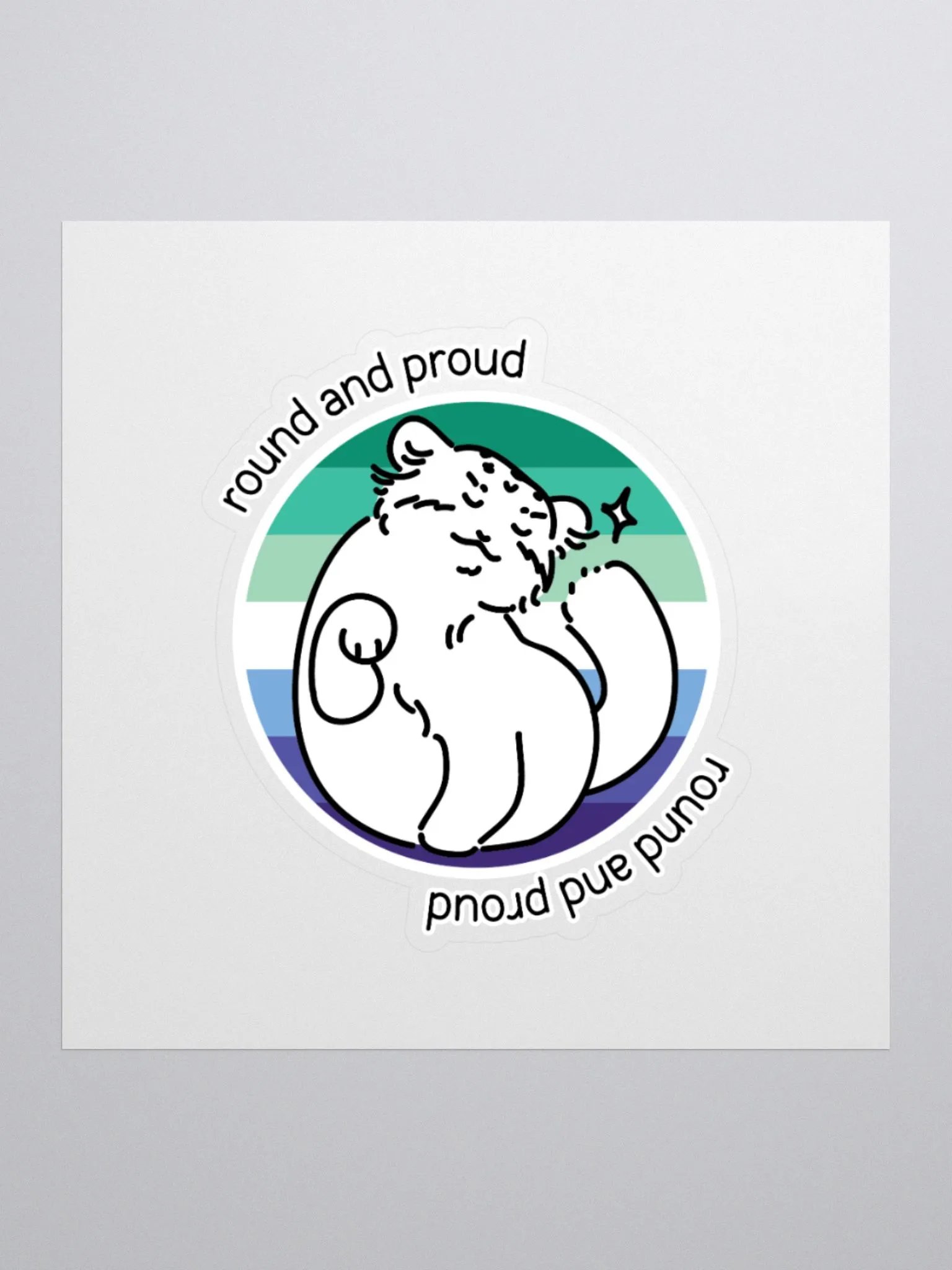 Round and Proud Manul Gay MLM Version - Sticker product image (1)