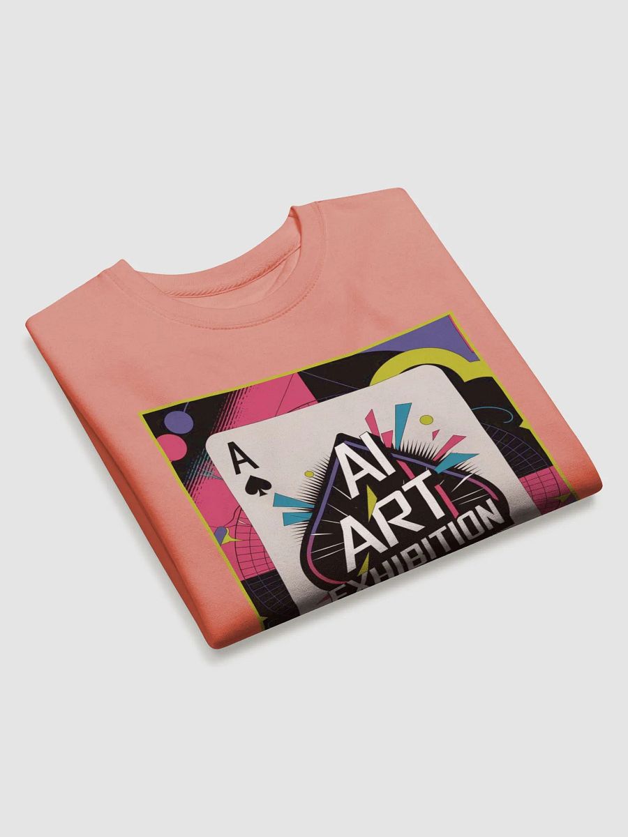 "AI ART EXHIBITION ACE OF SPADES" premium cotton sweatshirt product image (9)