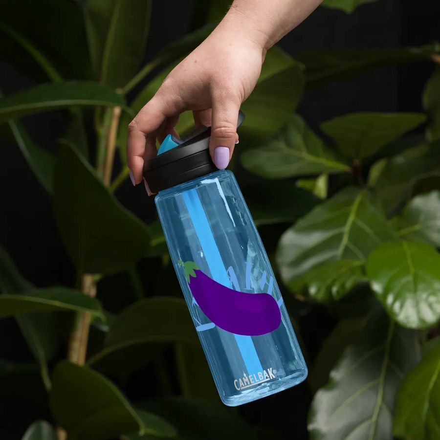 I Love Eggplant Water Bottle product image (42)