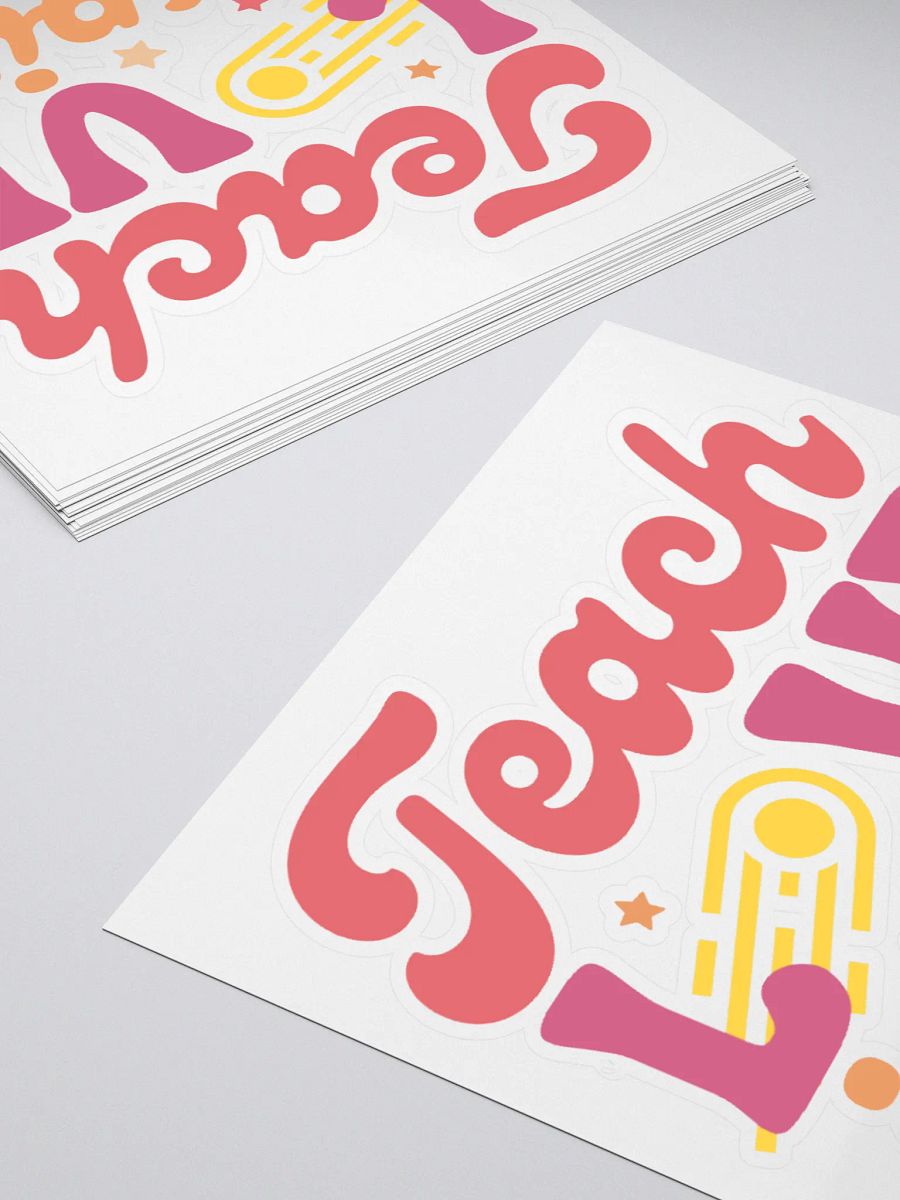 Teach Love Inspire Kiss Cut Stickers product image (4)