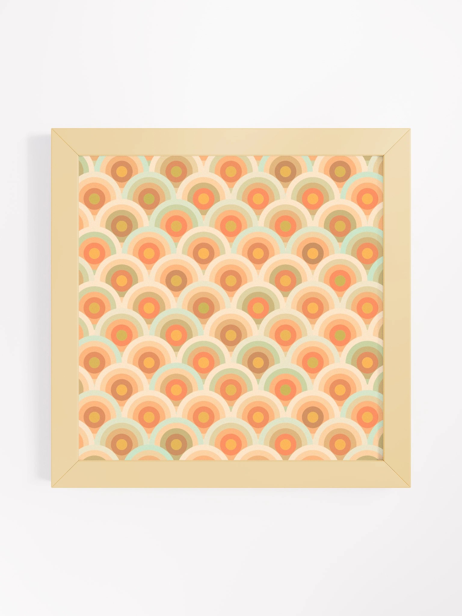 Retro-Inspired Overlapping Semicircle Art Print product image (1)