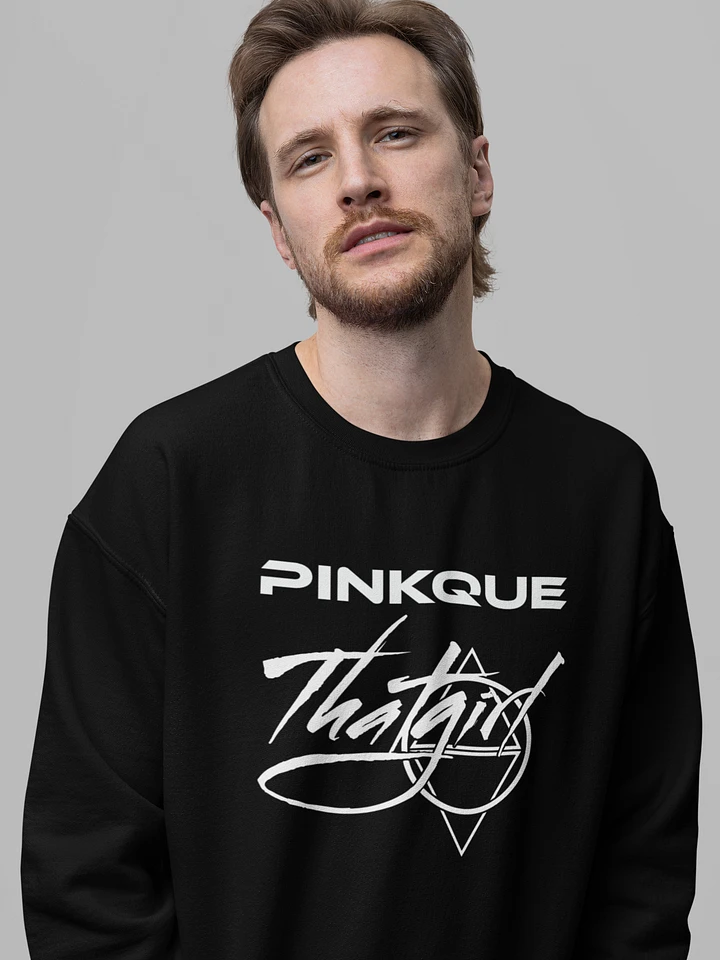 PINKQUE X THAT GIRL | BREATHE FIRE UNISEX PREMIUM COTTON SWEATSHIRT [COLLAB SERIES] (LOGOS FRONT & LYRICS BACK) product image (1)