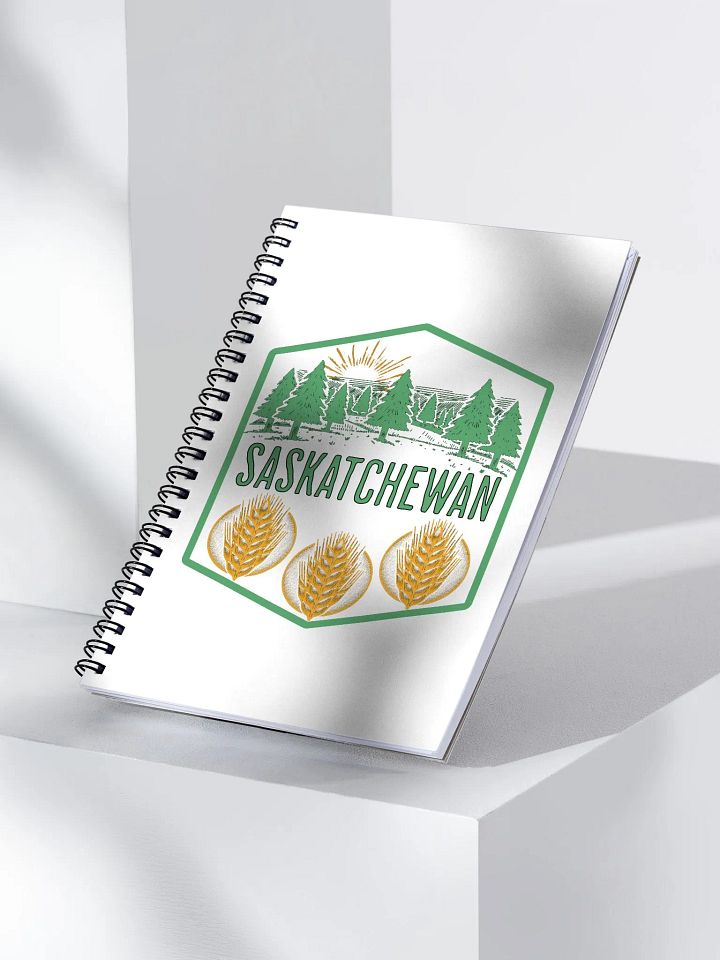 Saskatchewan Tree Wheat Sunset Spiral Notebook product image (2)