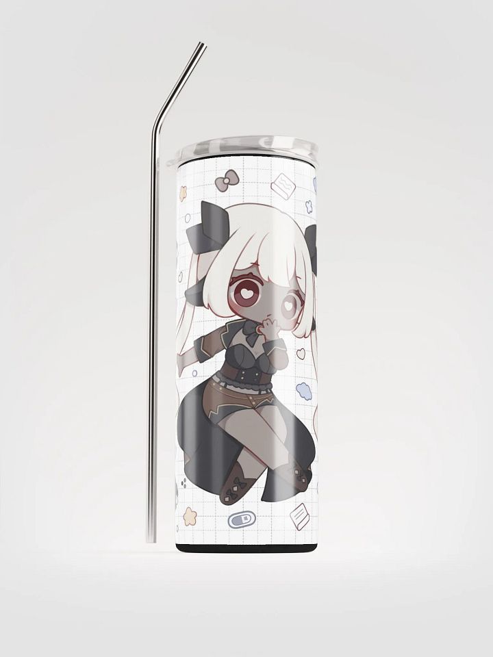 Lila Chibi Doodle Tumbler + Straw product image (1)