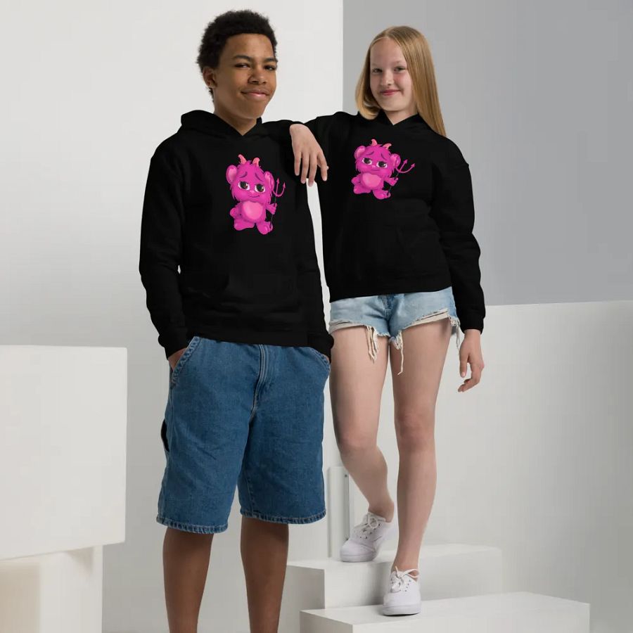 Kids Pink Devil Hoodie product image (3)