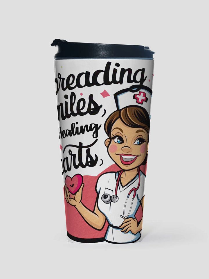 Spreading Smiles Healing Hearts Nurse Travel Mug product image (1)
